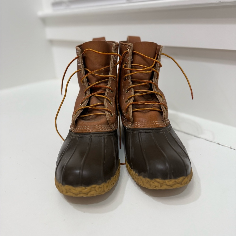 L.L. Bean Two-Tone Leather Duck Boots